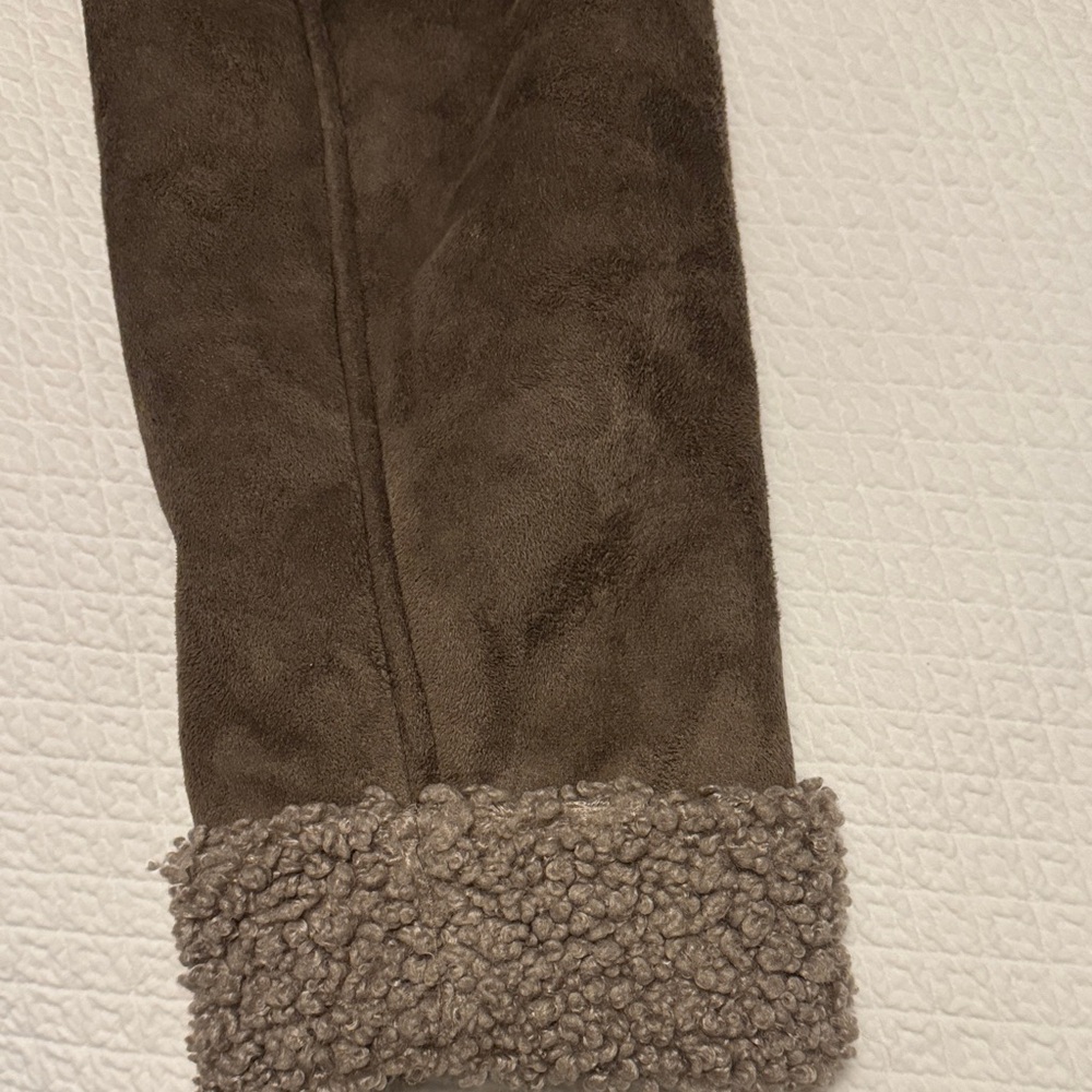 Zara TRF Women’s Brown Suede And Sherpa Fleece Jacket - Picture 8 of 12